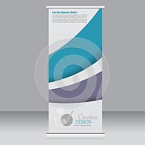 Roll up banner stand template. Abstract background for design