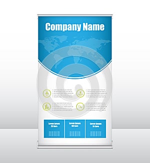 Roll up business banner