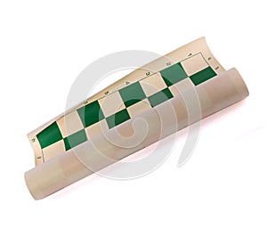 Roll-up chessboard with algebraic notation