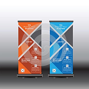 Roll up stand Banner template