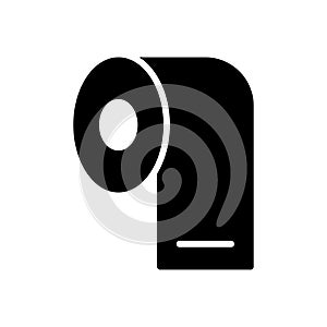 Roll vector glyph flat icon
