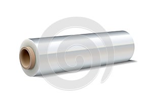 Roll of wrapping plastic stretch film