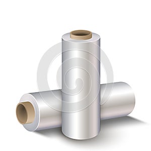 Roll of wrapping stretch film