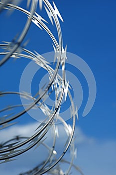 Rolled barbwire