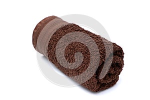 Rolled Brown Towel