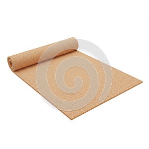Rolled Cork Sheet: Light Brown Granular Texture