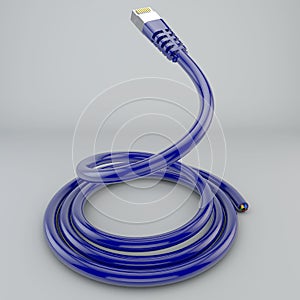 Rolled ethernet cable, internet connection, bandwidth, broadband