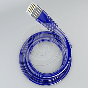 Rolled ethernet cable, internet connection, bandwidth, broadband