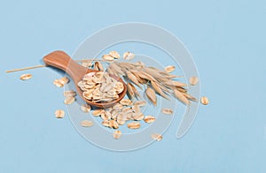Rolled oats, healthy breakfast cereal oat flakes