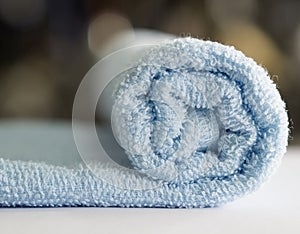 Rolled old towel