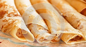 Rolled pancakes