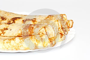 Rolled pancakes photo
