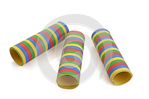 Rolled paper streamer