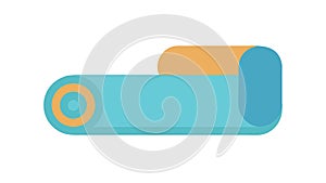 Rolled Scroll Icon, Ancient Document Parchment, vector design Generative AI