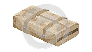 Rolled Sleeping Mat Icon Vector for Camping and Yoga, vector design Generative AI