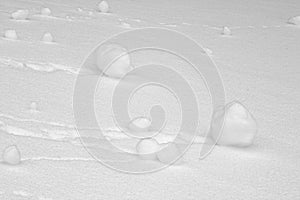 Rolled snowballs photo