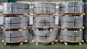 Hot rolled steel coil in manufacturing, Metal sheet industrial