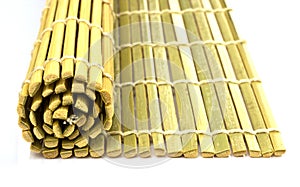 Rolled straw mat