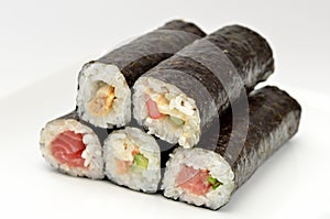 Rolled sushi photo