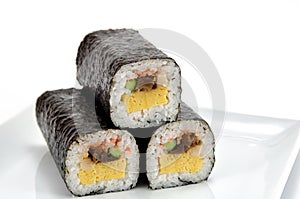 Rolled sushi photo