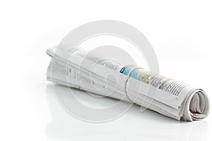 Rolled up newspaper 2