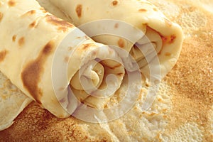 Rolled-up pancakes