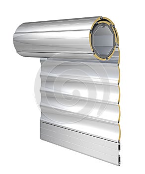 Rolled window shutters