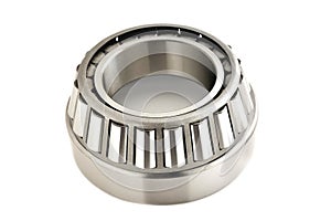 roller bearing on a white background , blur as an artistic device, place for copy space