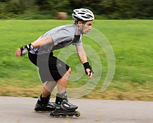 Roller blading photo