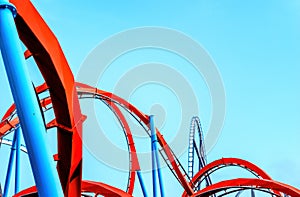 Roller coaster, Abstract background