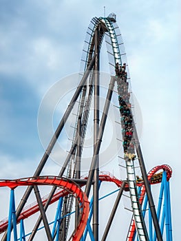 Roller coaster, Abstract background