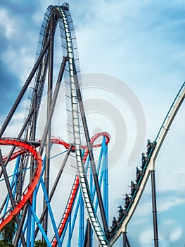 Roller coaster, Abstract background