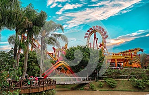 Roller Coaster - Beto Carrero World - Santa Catarina . Brazil photo