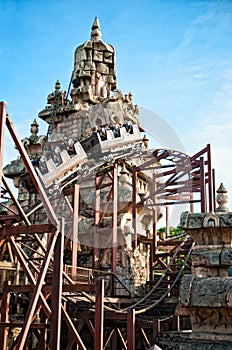 Roller Coaster in Eurodisney