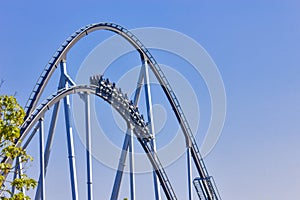 Roller coaster in Europapark, Rust, Germany
