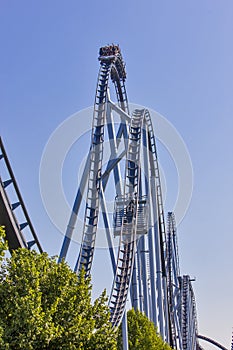 Roller coaster in Europapark, Rust, Germany