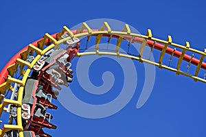 Roller coaster at the fairground