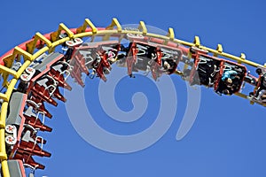 Roller coaster at the fairground