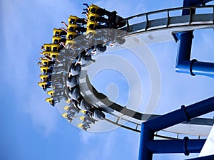 Roller coaster in loop