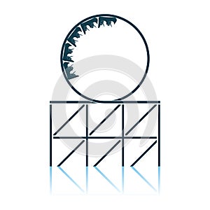 Roller Coaster Loop Icon
