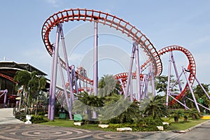 Roller coaster looping