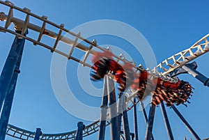 Roller coaster in Luna Park.
