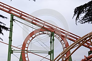 Roller coaster, Mtatsminda, Tbilisi, Georgia