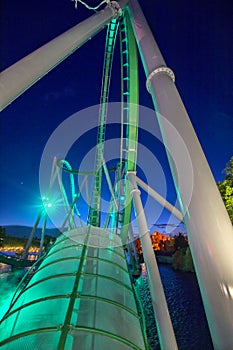 Roller Coaster At Night