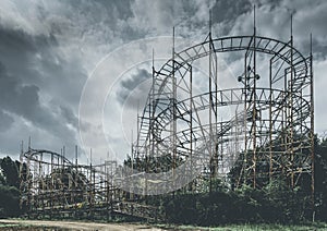 Roller coaster objects and places lost in time