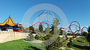 Roller Coaster outline from China town