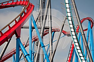 Roller coaster in Port Aventura, Spain