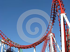 Roller coaster in Tigre, Buenos Aires photo