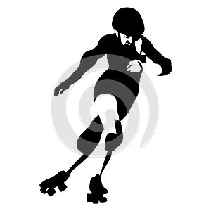 Roller derby skates EPS vector file