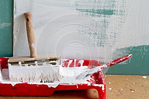 Roller Painting Container and the Painting Roller.